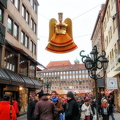 Nuremberg Christkind overlooking the market